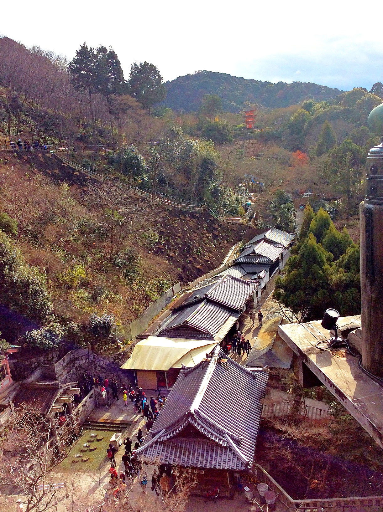 The view from Kiyomizudera's veranda