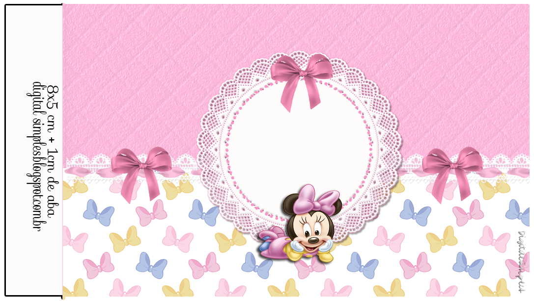 Lovely Minnie Baby, Free Printable  Labels.