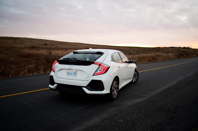 Civic hatchback 2017 Honda Civic Hatchback LX white rear