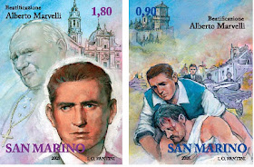 San Marino commemorated Marvelli with a set of stamps