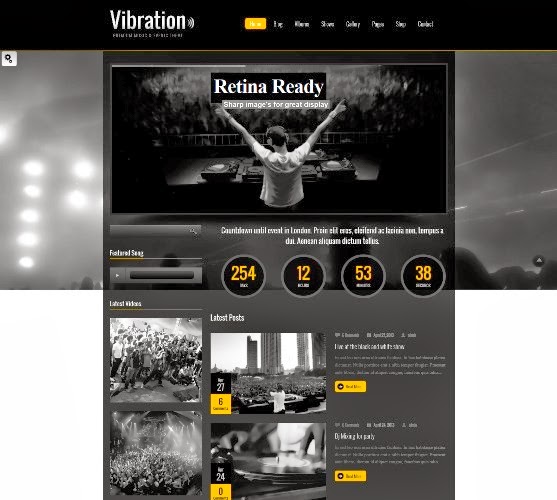Vibration - Responsive Music & Events Theme