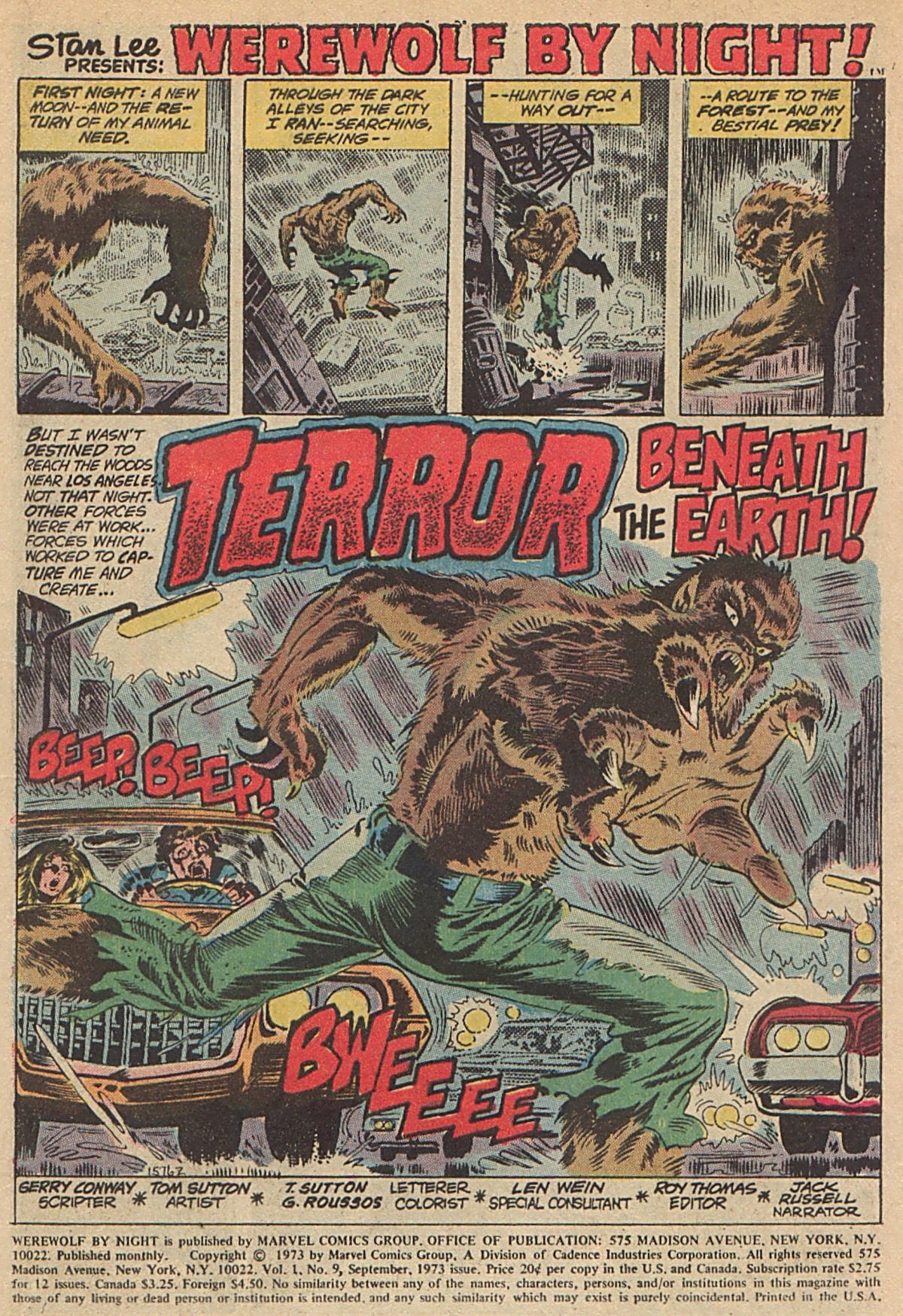 Werewolf by Night (1972) issue 9 - Page 2