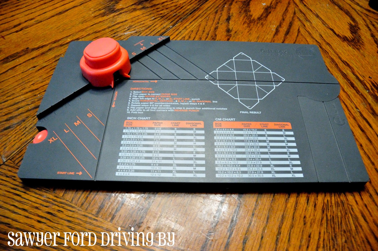 Sawyer Ford Driving By We R Memory Keepers Gift Box Punch Board