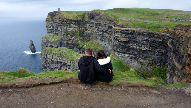 Couple at Cliffs of Moher Ireland Couple at Cliffs of Moher Ireland