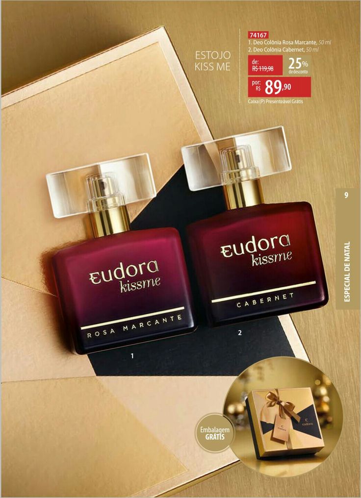 Eudora Soul Kissme Colônias & Rosa Marcante Eudora SM