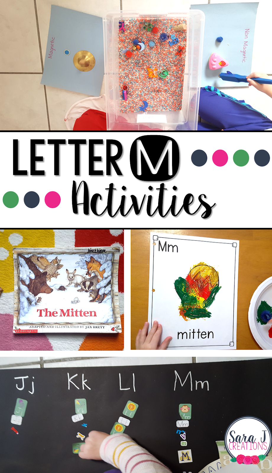 Letter M Activities that would be perfect for preschool or kindergarten. Art, fine motor, literacy, sensory and alphabet practice all rolled into Letter M fun.