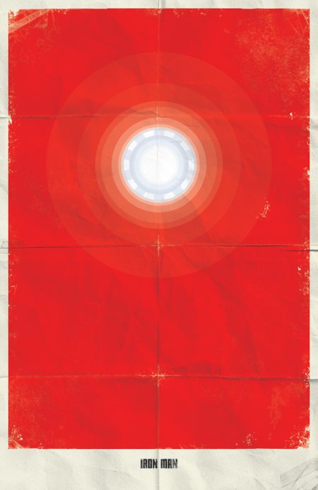 marko manev ilustração poster minimalista super heróis marvel Homem de Ferro