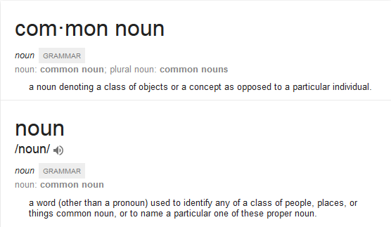 Common Noun Dalam Bahasa Inggris