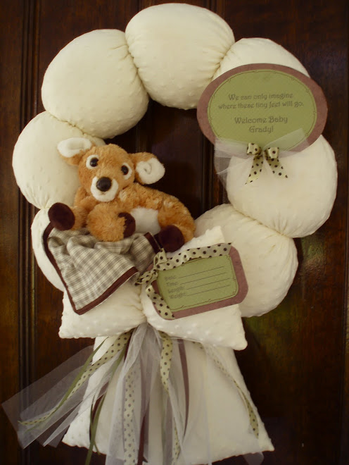 92. custom "willow deer" baby wreath