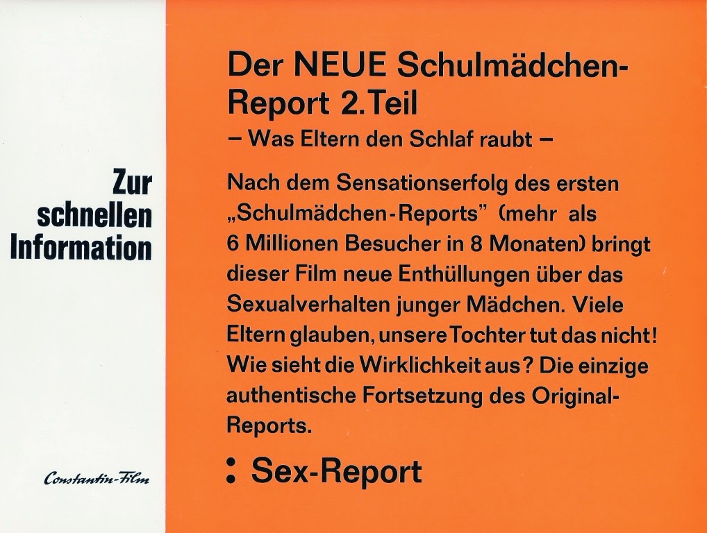 Karin Götz Club SchulmädchenReport 2. Teil Was Eltern den Schlaf raubt (1971) Karin Götz Club SchulmädchenReport 2. Teil Was Eltern den Schlaf raubt (1971)