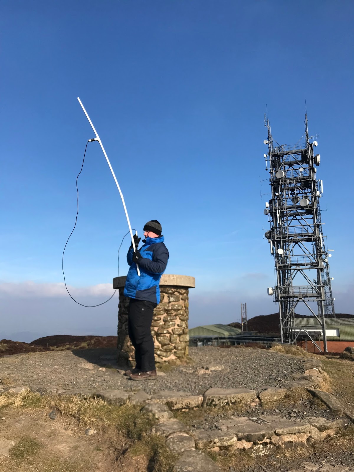 M0PLA/P on 24th February 2018. Brown Clee Hill SOTA Activation visit. 