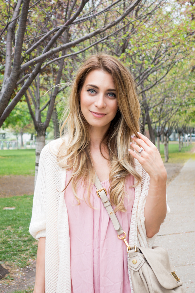 OOTD Blush Dress For Spring La Petite Noob A TorontoBased