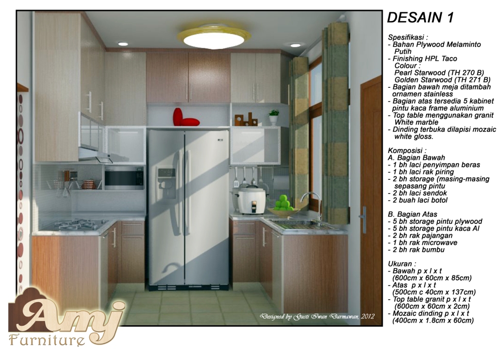 Gambar 15 Desain Dapur Minimalis Ukuran 2x2 2x3 Meter Gambar 15 Desain Dapur Minimalis Ukuran 2x2 2x3 Meter