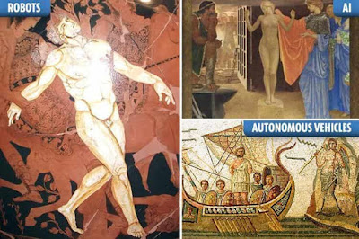 Ιστορικός Stanford: Αρχαίοι Έλληνες Προέβλεψαν Τεχνητή Νοημοσύνη και Αυτόνομα Τροχοφόρα Ρομπότ  