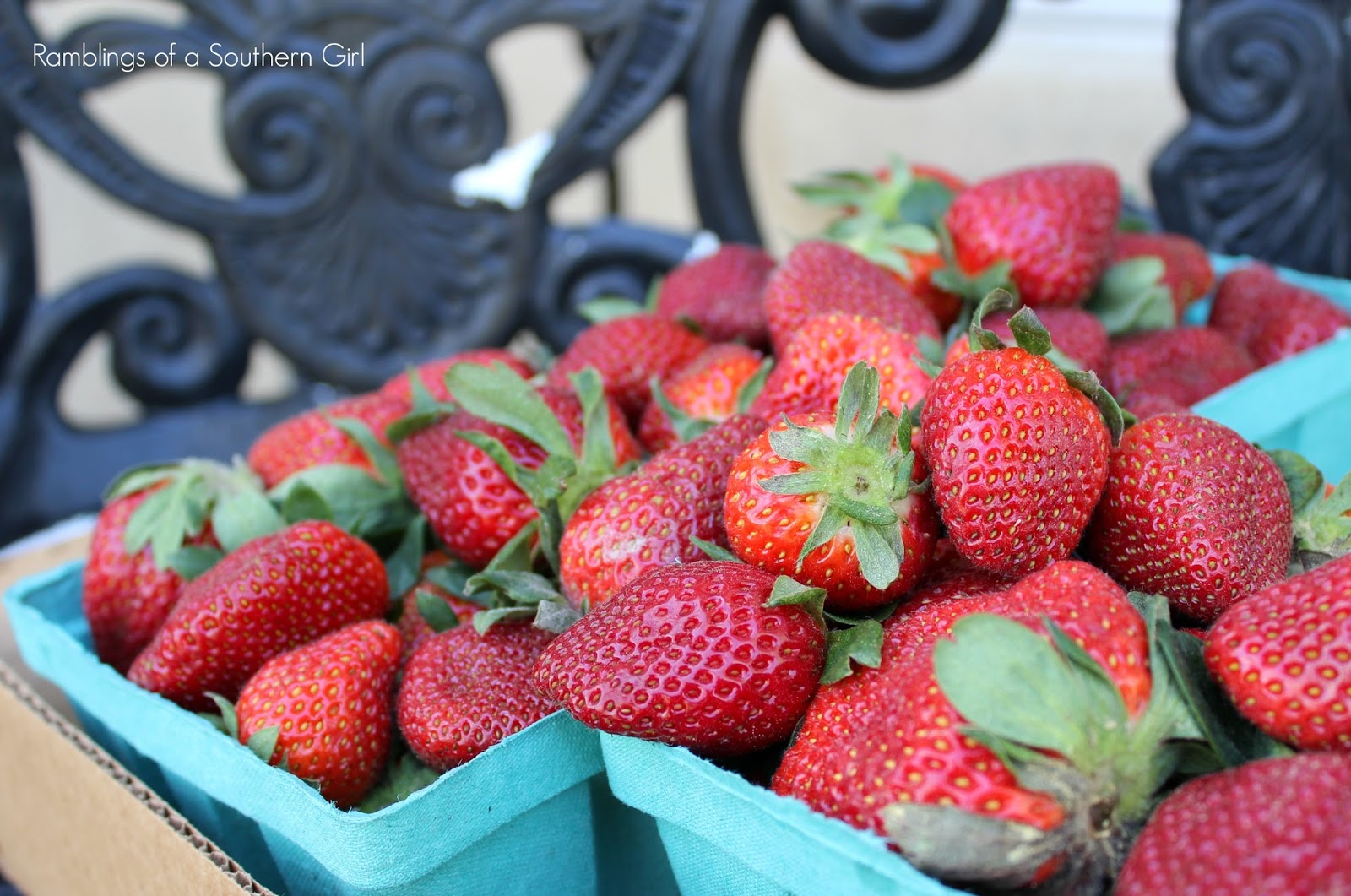 Ramblings of a Southern Girl Strawberry Season Decorating & Recipe
