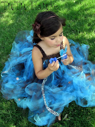 Turquoise and Brown Butterfly TuTu Dress