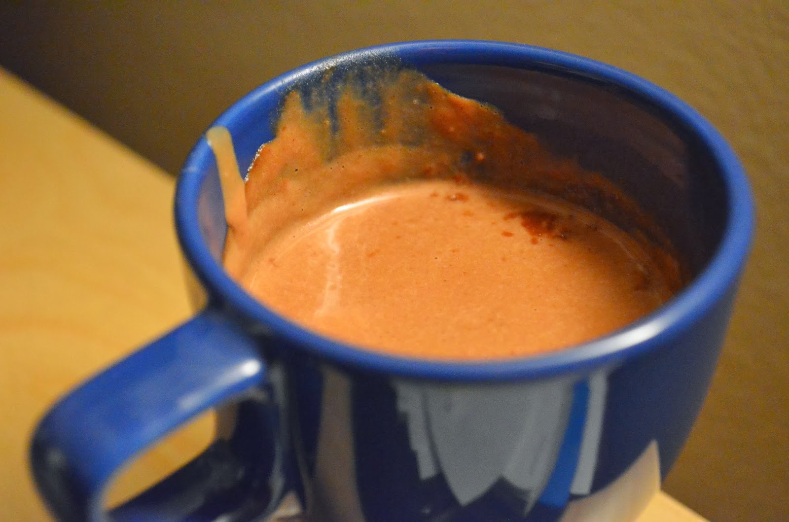 Trivial food Hazelnut hot chocolate, adult version