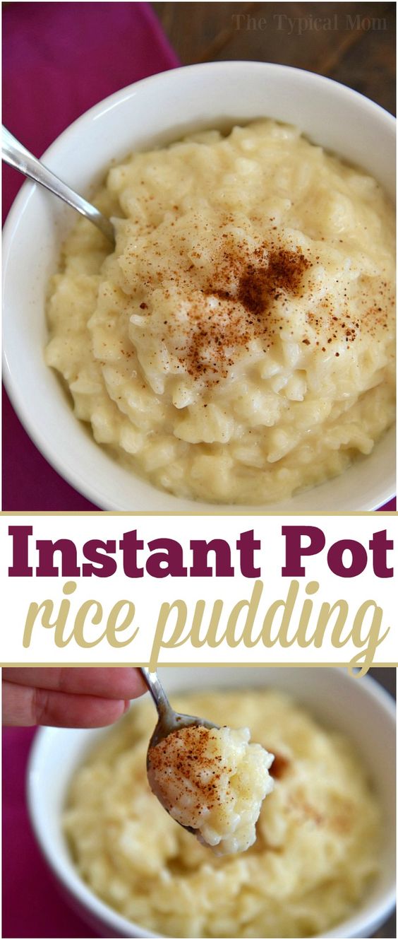 Instant Pot Rice Pudding Recipe Pot Recipe