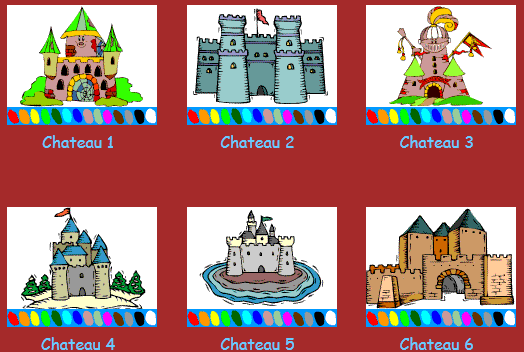 Colorea los Castillos