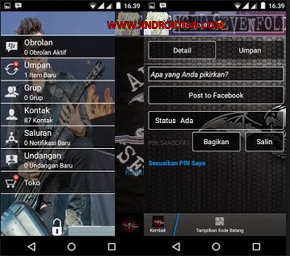 BBM Mod Apk Avenged Sevenfold Full Version Gratis