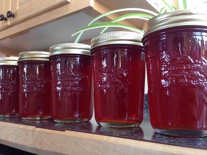Natural sweetened jams, jellies