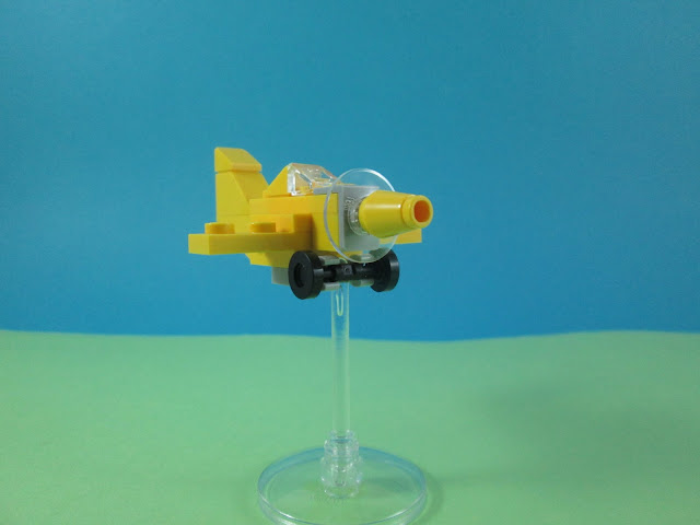 MOC LEGO pequeno avião em micro escala