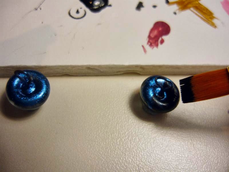 Teddy Bears Tutorials How to paint glass eyes