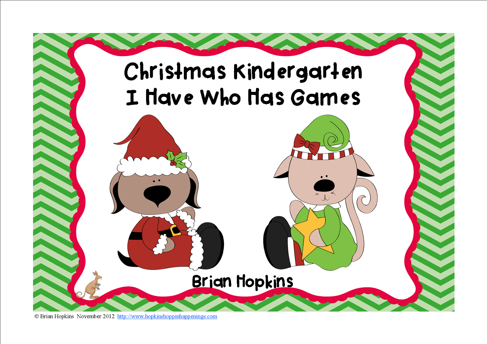  Christmas Kindergarten I Have Who Has Games