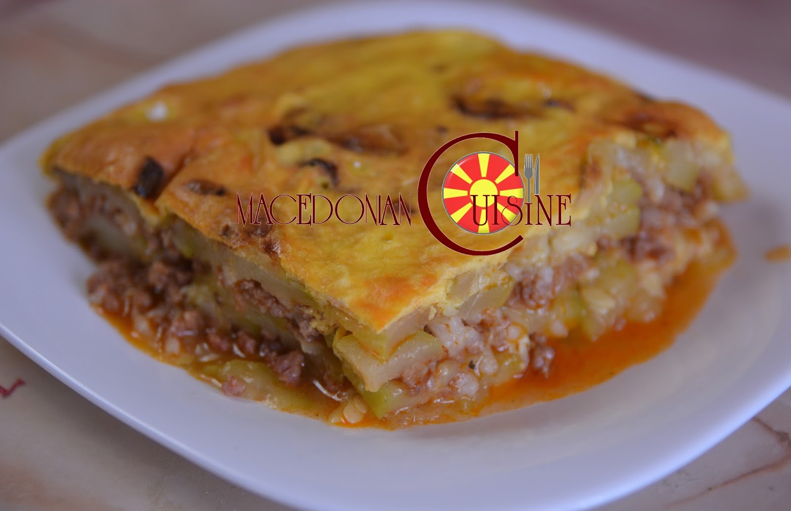 ZUCCHINI MOUSSAKA ~ Macedonian Cuisine ZUCCHINI MOUSSAKA ~ Macedonian Cuisine