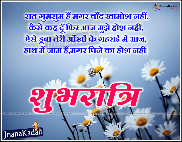 Subh Ratri Hindi Sayings Cute Good Night Shayari In Hindi Jnana