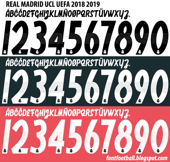 Download Free Real Madrid Font 2019 2020 Free SVG Cut Files.