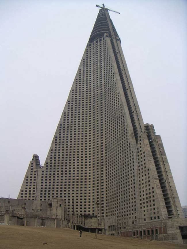 Hotel Ryugyong. Pyongyang, Corea del Norte.