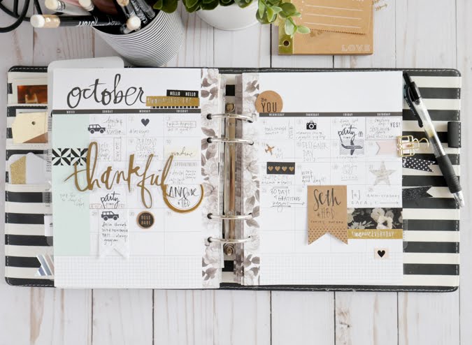 Take a Look Inside October Memory Planner by Jamie Pate | @jamiepate
