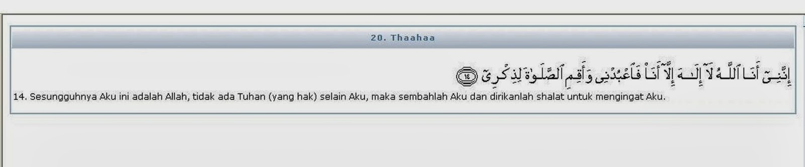 QS.20:14 QS.20:14