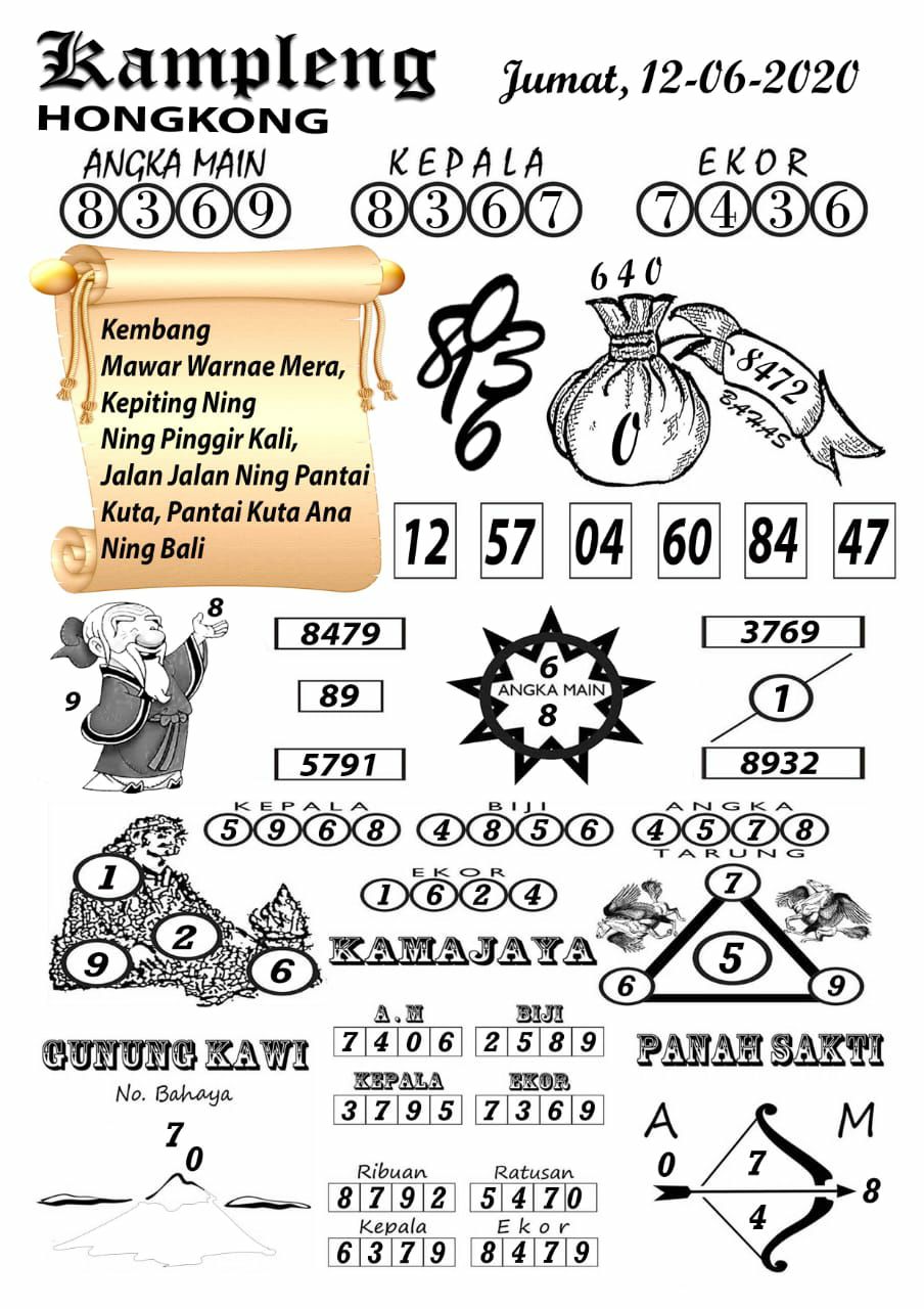 syair hk jumat 12 juni 2020