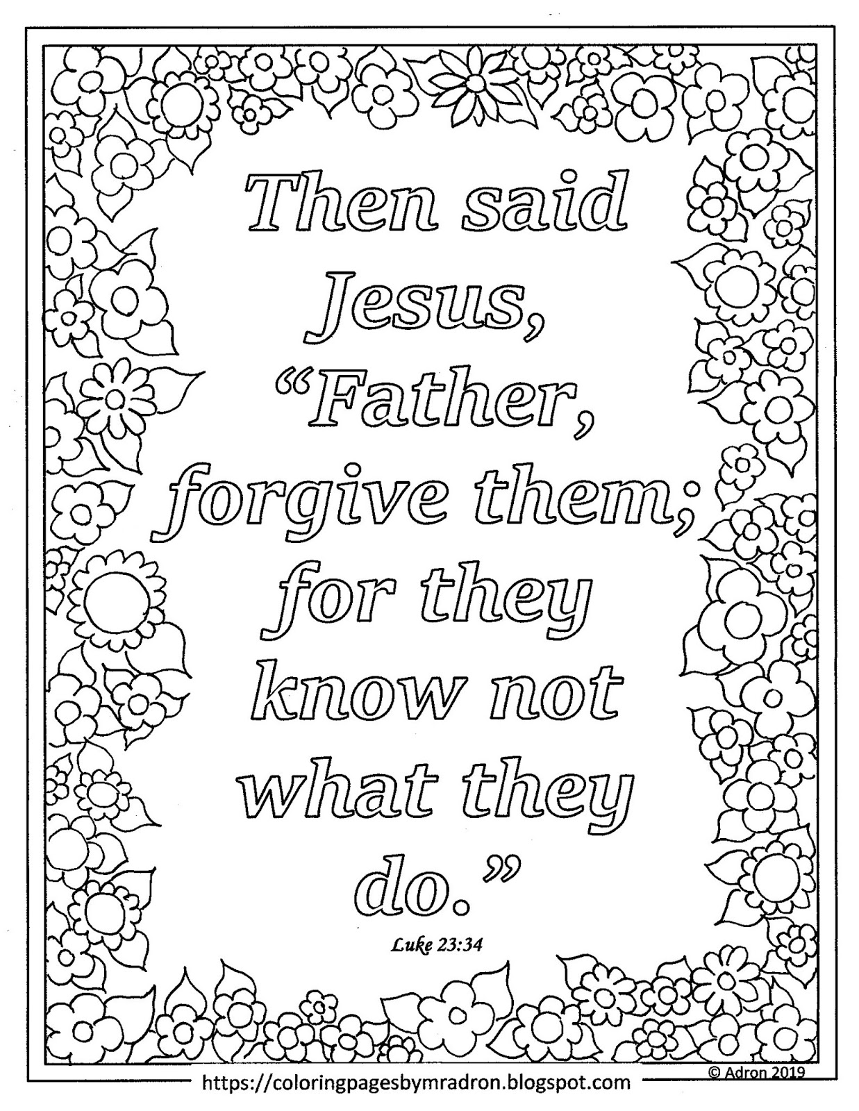Luke 23 Coloring Pages