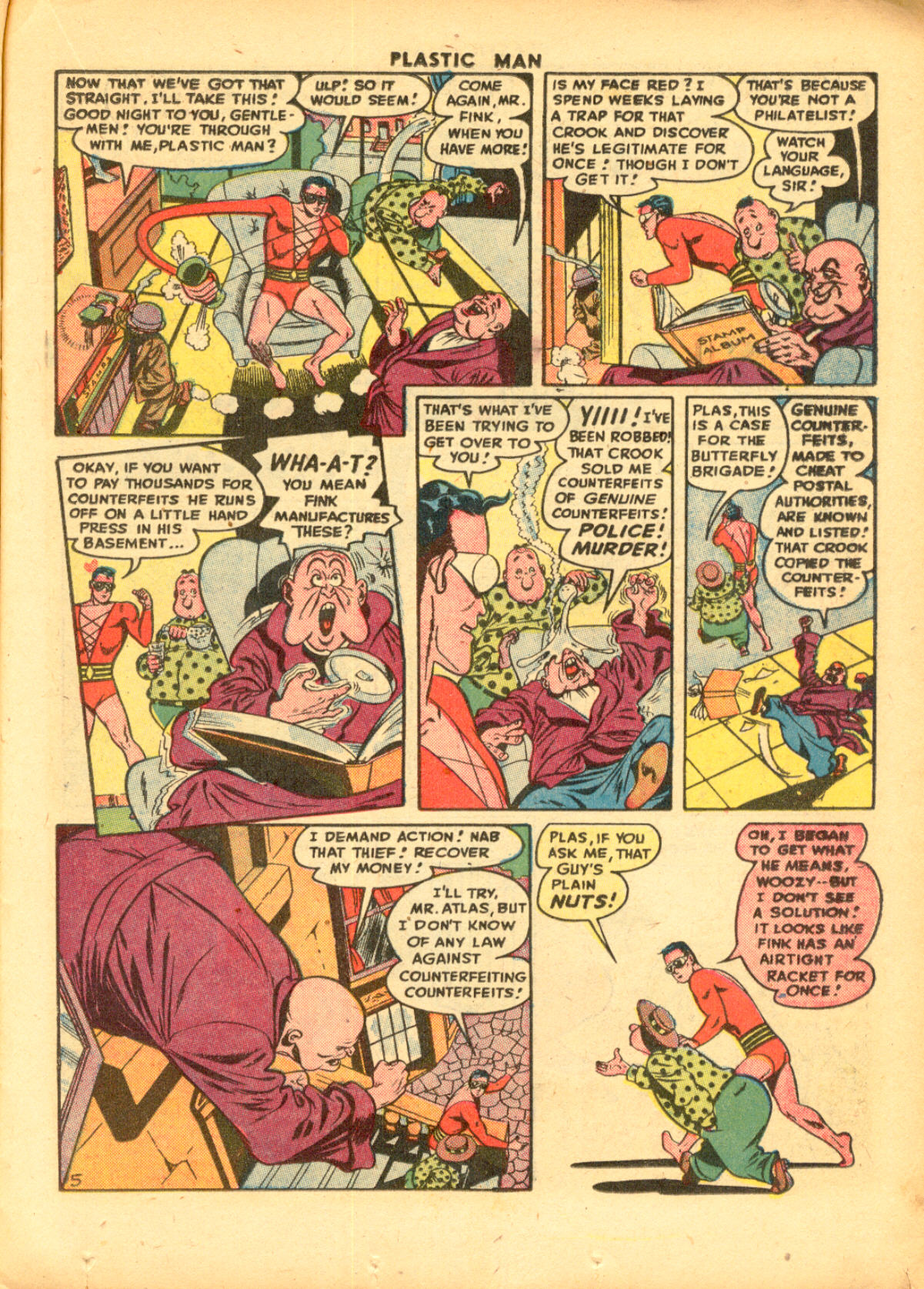 Read online Plastic Man (1943) comic -  Issue #9 - 19