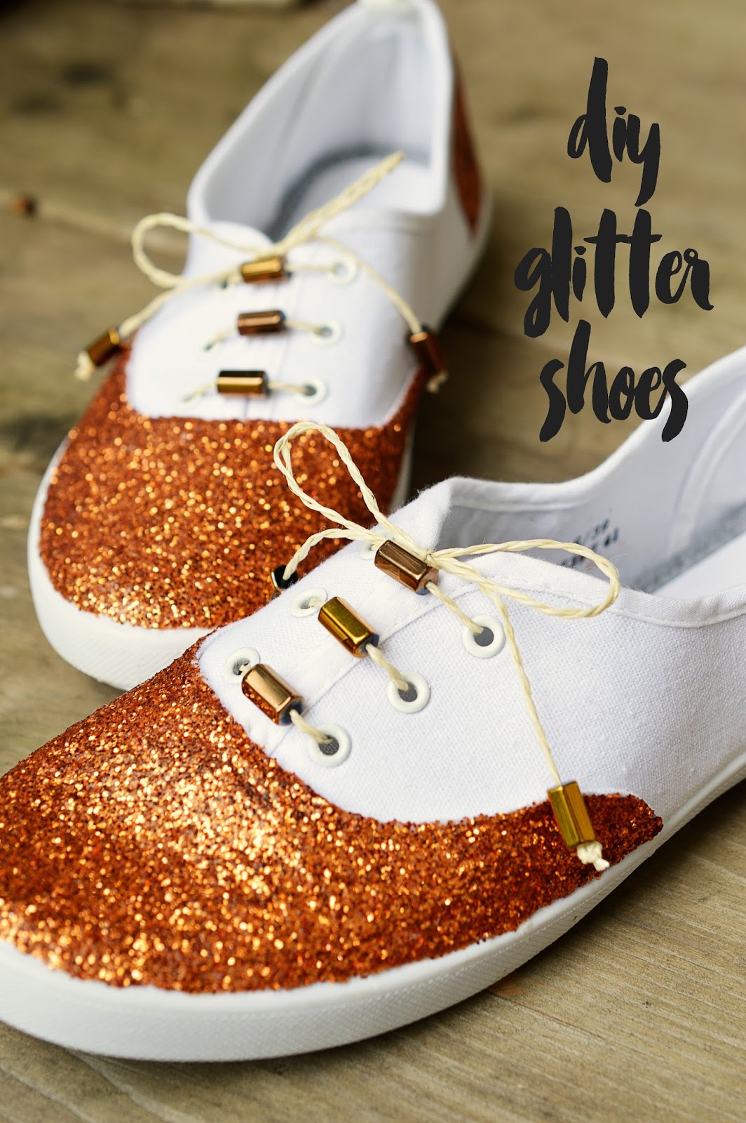 There's No Like | DIY GLITTER SHOES -