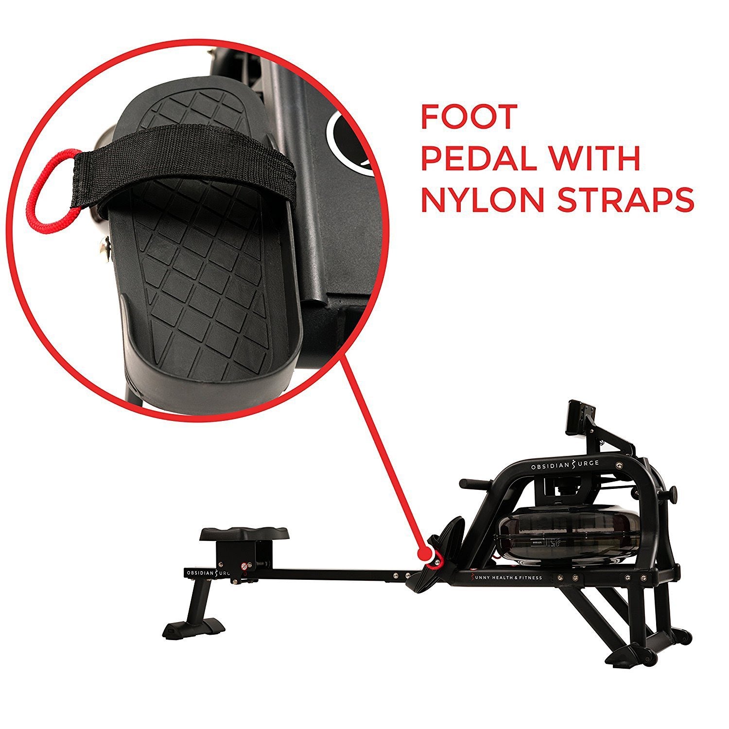 Home Gym Zone Sunny Health & Fitness SFRW5713 Obsidian Surge 500