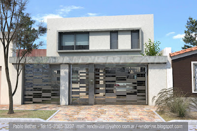 Renderizar arquitectura imagenes 3d renders fotorrealismo for Casa moderna render