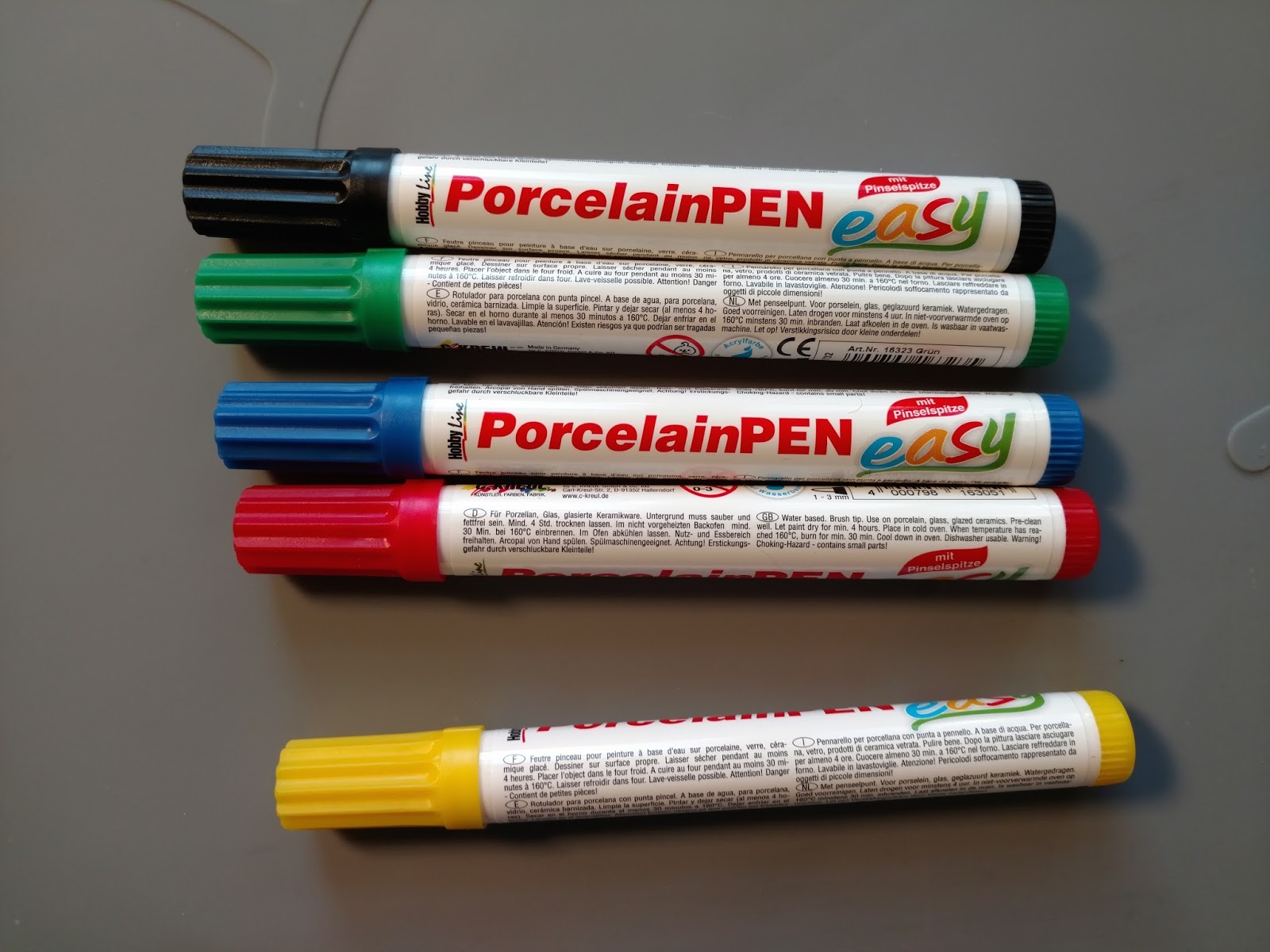 Farben Porzellanstift NEU Rayher Porzellan und Glas Marker Stift versch 