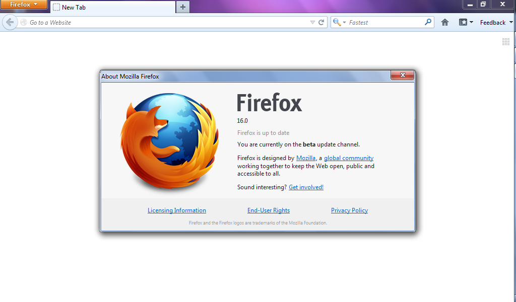 Версия браузера firefox