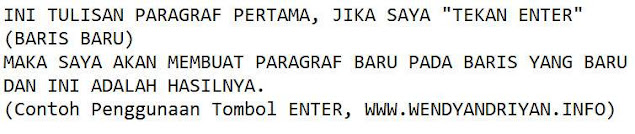 Fungsi Tombol Enter Pada Keyboard komputer atau Laptop Fungsi Tombol Enter Pada Keyboard komputer atau Laptop