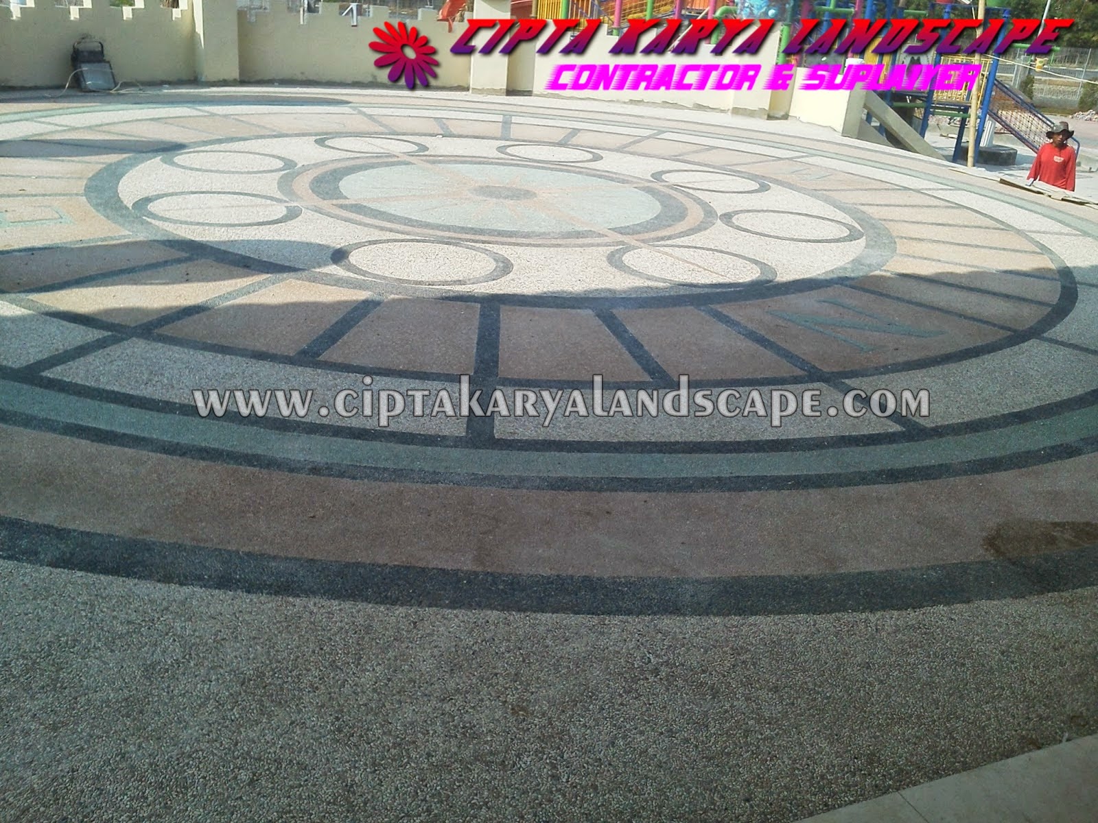 Desain Lantai Carport & Pasang Batu Sikat Alam Berbagai Motif Terbaru