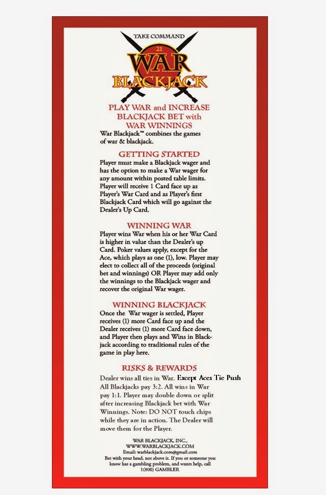 War Blackjack Rules