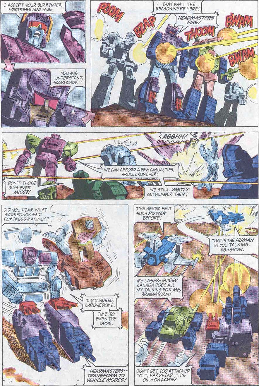 The Transformers: Headmasters issue 2 - Page 20