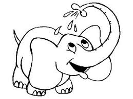 Cute Elephant Take A Bath Coloring Sheet Images Cute Elephant Take A Bath Coloring Sheet Images