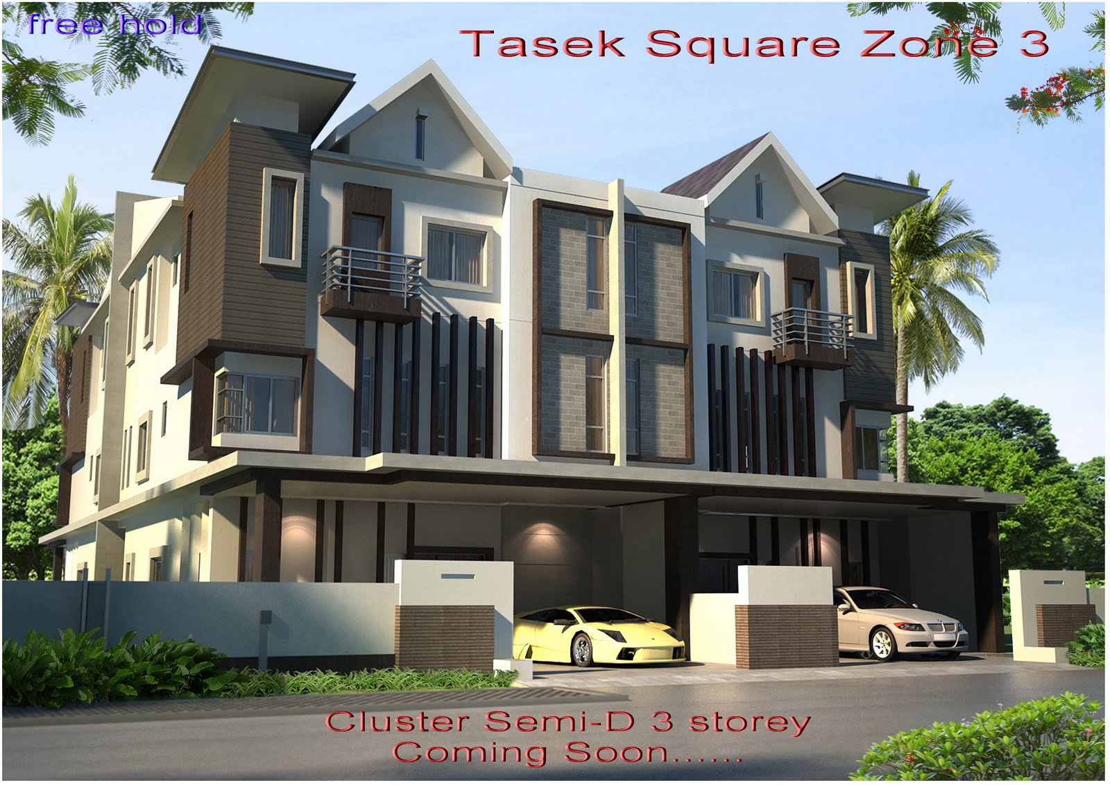 tasek square residence ipoh Tasek Square Zone 3 "New" cluster semid 2 & 3 storey