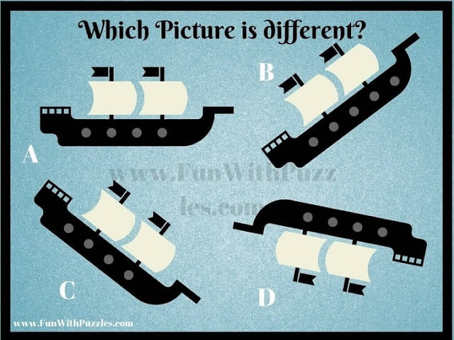 Easy Picture Puzzle to find which figure is different
