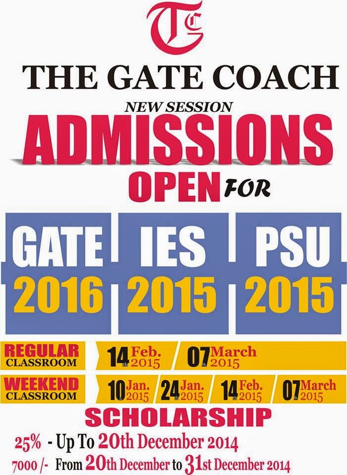 GATE,IES,PSU coaching and guidance. 2nd January Schedule of IAS IES